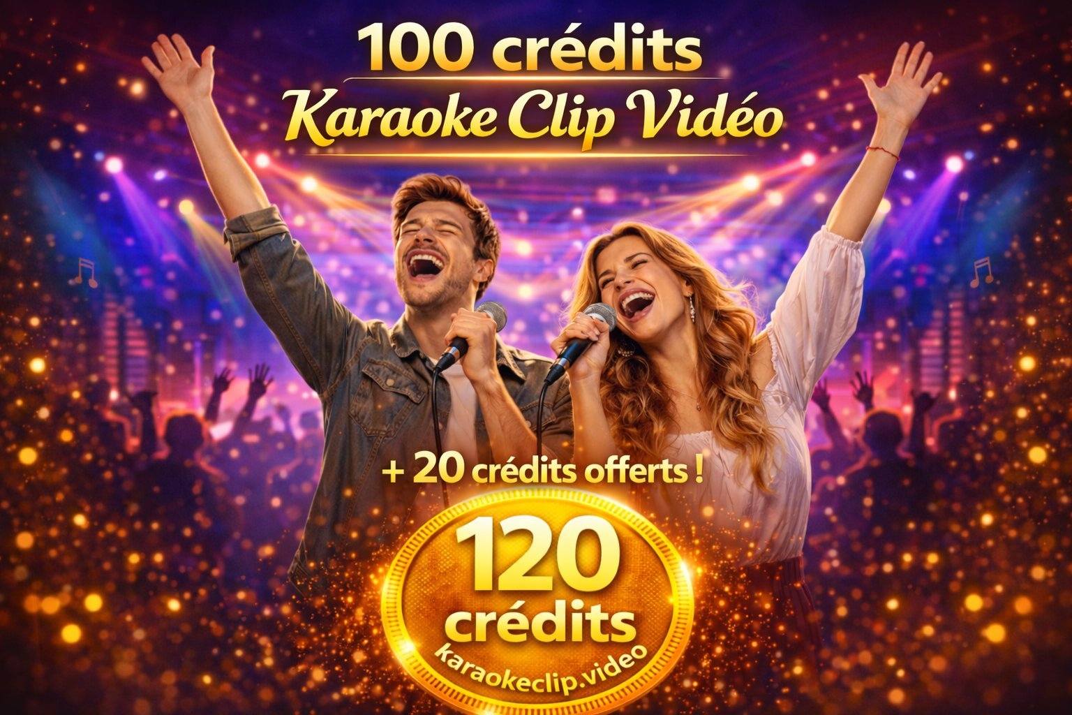 100 Karaoke Clip Video Credits + 20 free!