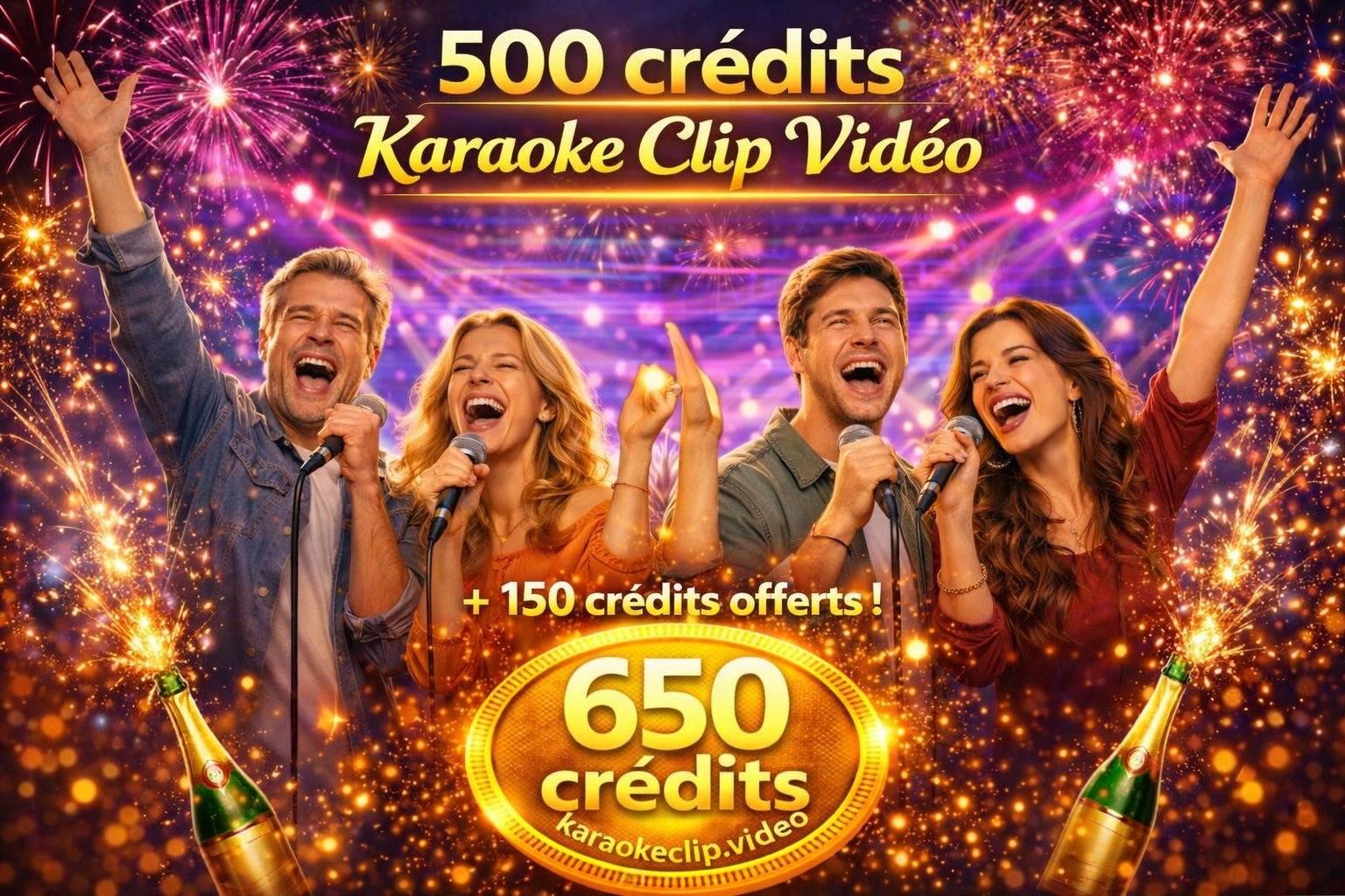 500 Karaoke Clip Video Credits + 150 free!