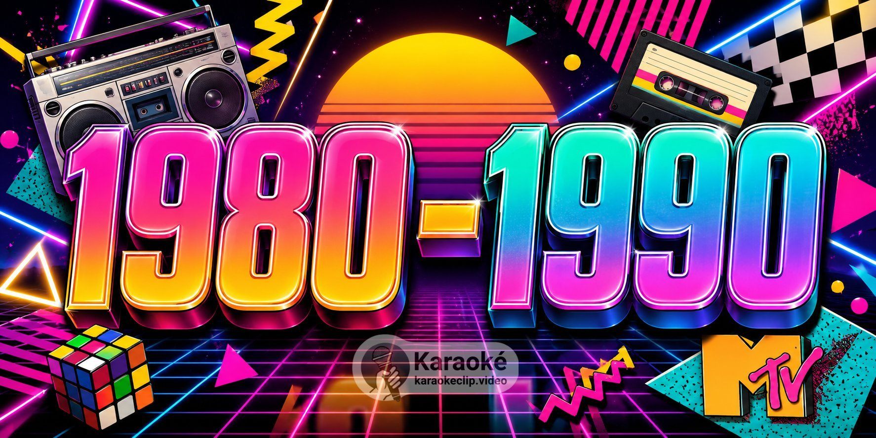 Design rétro 80s-90s vibrants